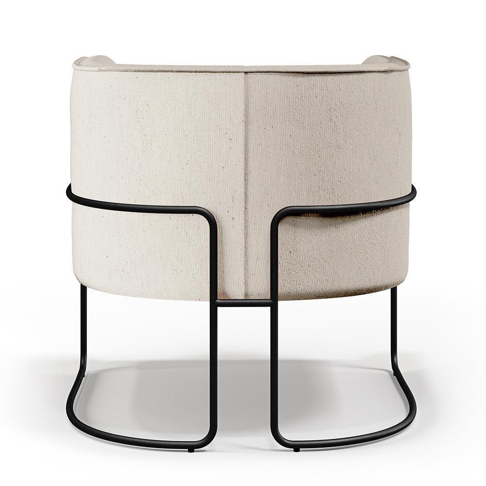 Kit 02 Poltronas Preto Betina D02 Bege C-443 - 4