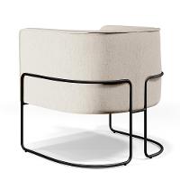 Kit 02 Poltronas Preto Betina D02 Bege C-443 - 2