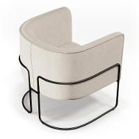 Kit 02 Poltronas Preto Betina D02 Bege C-443 - 3