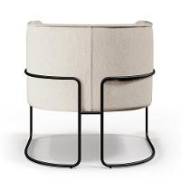 Kit 02 Poltronas Preto Betina D02 Bege C-443