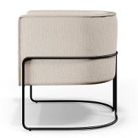 Kit 02 Poltronas Preto Betina D02 Bege C-443 - 5