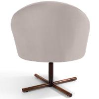 Kit 02 Poltronas Rafa D02 Veludo Bege C-309 - 3