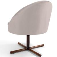 Kit 02 Poltronas Rafa D02 Veludo Bege C-309