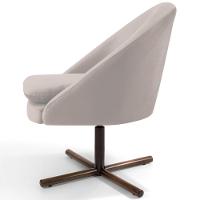 Kit 02 Poltronas Rafa D02 Veludo Bege C-309 - 5