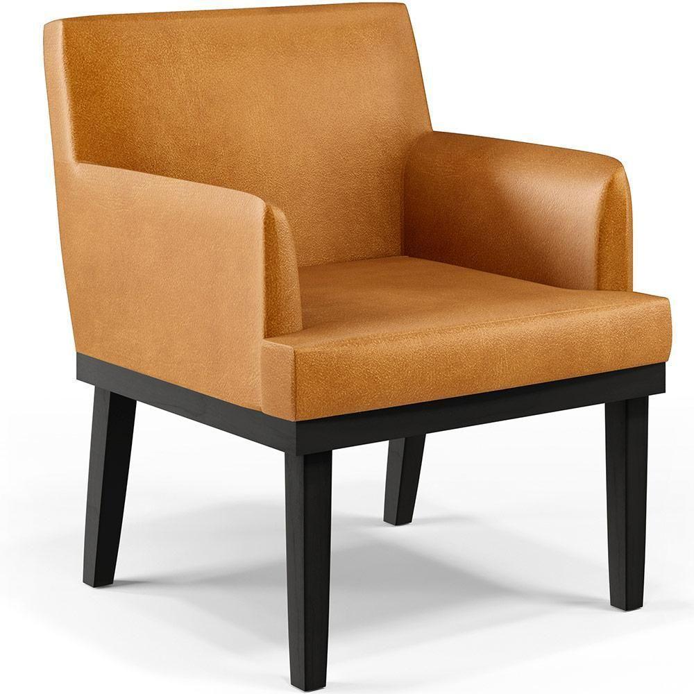 Kit 04 Poltronas Base Preto Beatriz W01 Couríssimo Whisky - 9