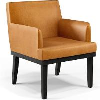 Kit 04 Poltronas Base Preto Beatriz W01 Couríssimo Whisky - 9