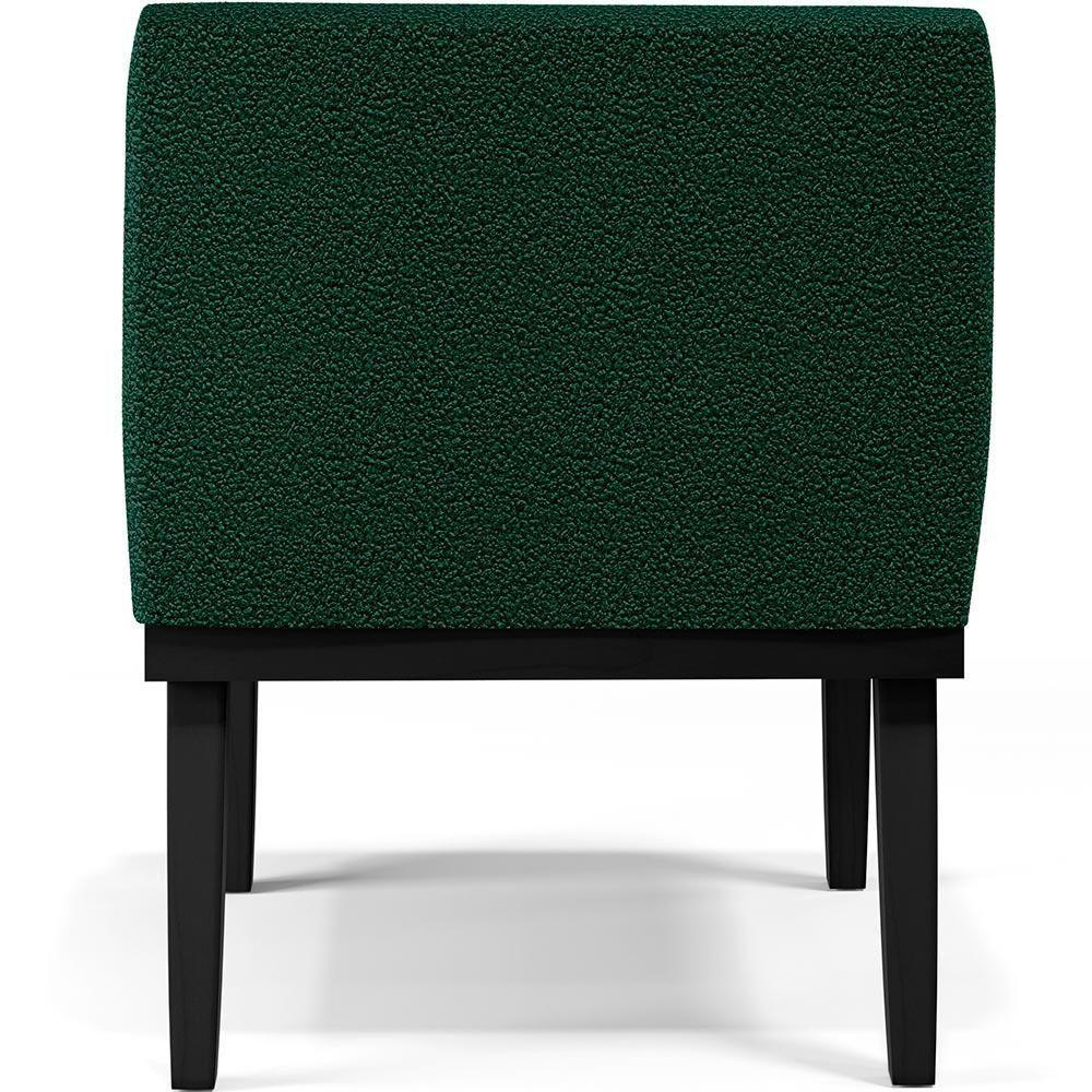 Kit 04 Poltronas Base Preto Beatriz W01 Bouclê Verde - 2