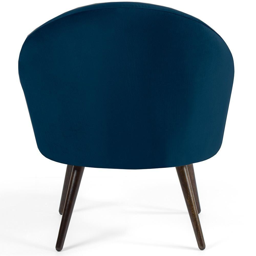 Kit 02 Poltronas Rafa D02 Veludo Azul Oxford C-304 - 3