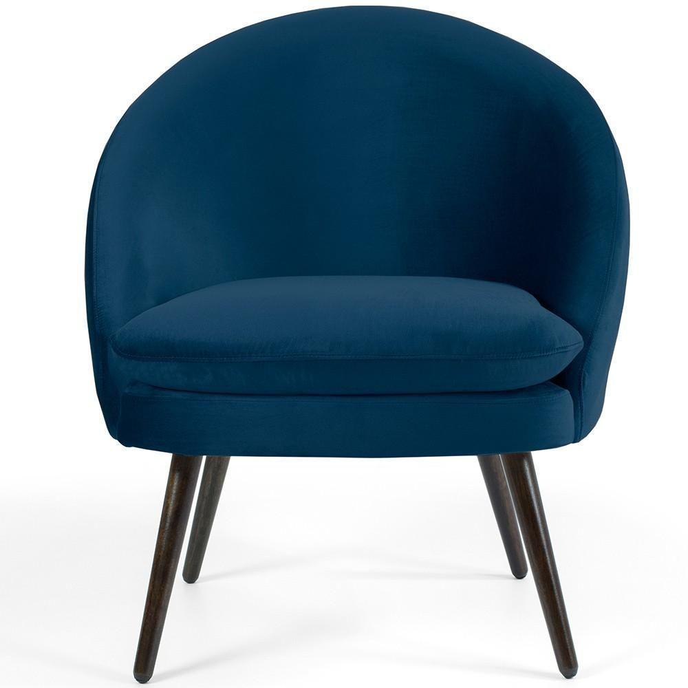 Kit 02 Poltronas Rafa D02 Veludo Azul Oxford C-304 - 5