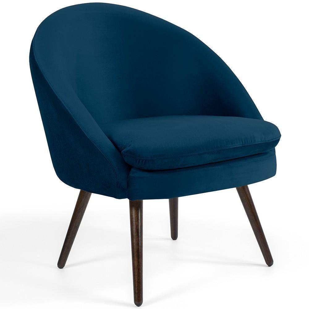 Kit 02 Poltronas Rafa D02 Veludo Azul Oxford C-304 - 6