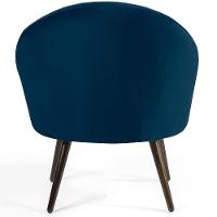 Kit 02 Poltronas Rafa D02 Veludo Azul Oxford C-304 - 3