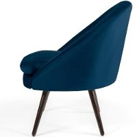 Kit 02 Poltronas Rafa D02 Veludo Azul Oxford C-304