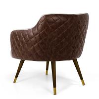 Kit 2 Poltronas Duo New Bronze Linho Bege Corano Marrom - 3