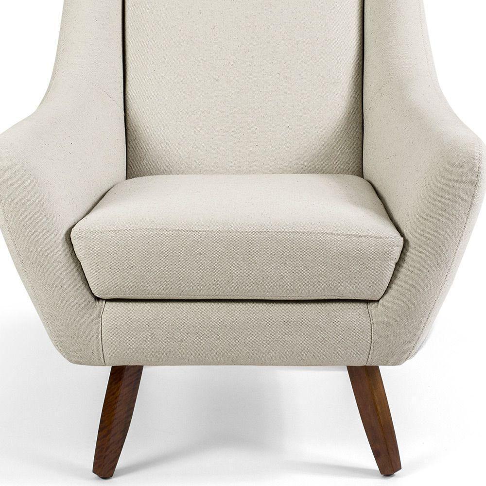 Kit 02 Poltronas Juliet D02 Algodão Bege C-370 - 1