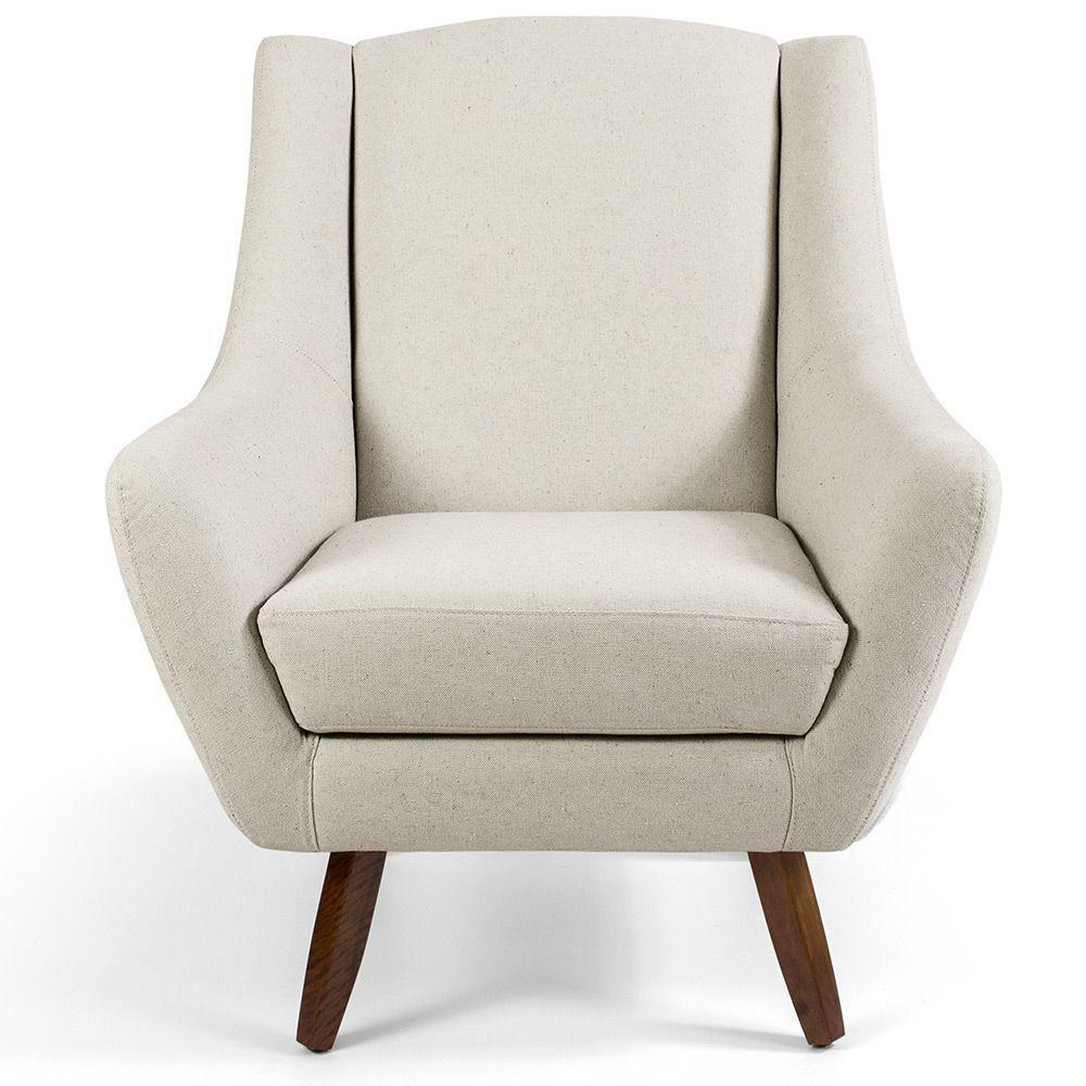 Kit 02 Poltronas Juliet D02 Algodão Bege C-370 - 3