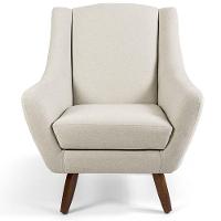 Kit 02 Poltronas Juliet D02 Algodão Bege C-370 - 3