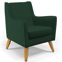 Kit 02 PoltronasTaroba D02 Veludo Verde Musgo C-303 - 7