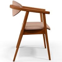 Kit 02 Poltronas Para Sala De Estar Cecília B04 Linho Rosê - 6