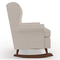 Kit 02 Poltronas Malu Base De Madeira P02 Linho Bege - 3