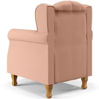 Kit 02 Poltronas Para Sala De Estar Yara P02 Linho Rosê - 2