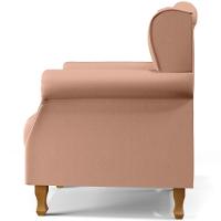 Kit 02 Poltronas Para Sala De Estar Yara P02 Linho Rosê - 3