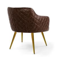 Kit 02 Poltronas New Bronze Linho Bege C-107 Corano Marrom