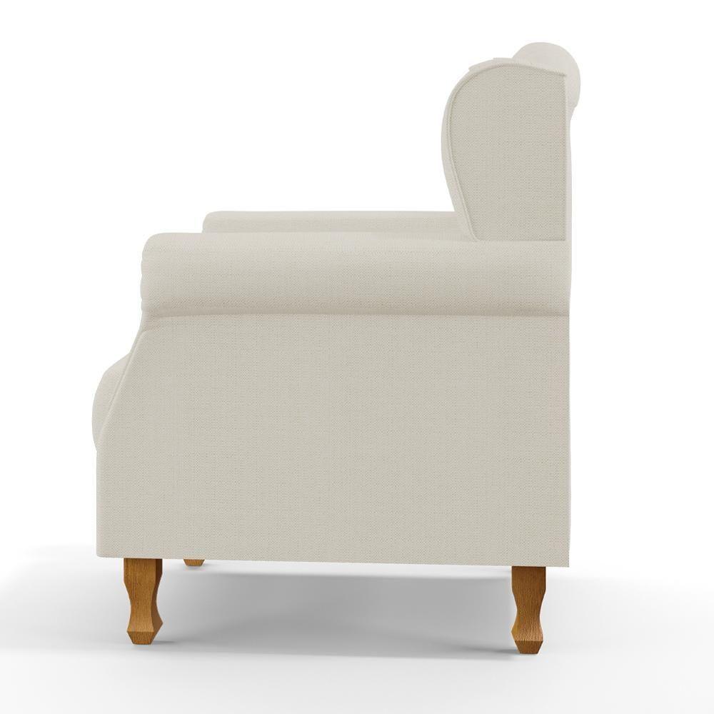 Poltrona Para Sala De Estar Yara P02 Linho Champagne - 3