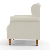 Poltrona Para Sala De Estar Yara P02 Linho Champagne - 7