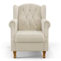 Poltrona Para Sala De Estar Yara P02 Linho Champagne - 16