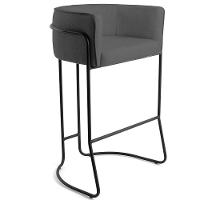 Kit 02 Banquetas Fixa Preto Corano Cinza C-03 - 7