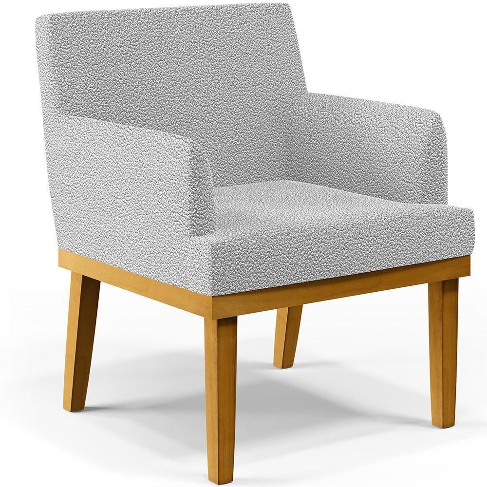 Poltrona Base Mel Beatriz W01 Bouclê Cinza - 1