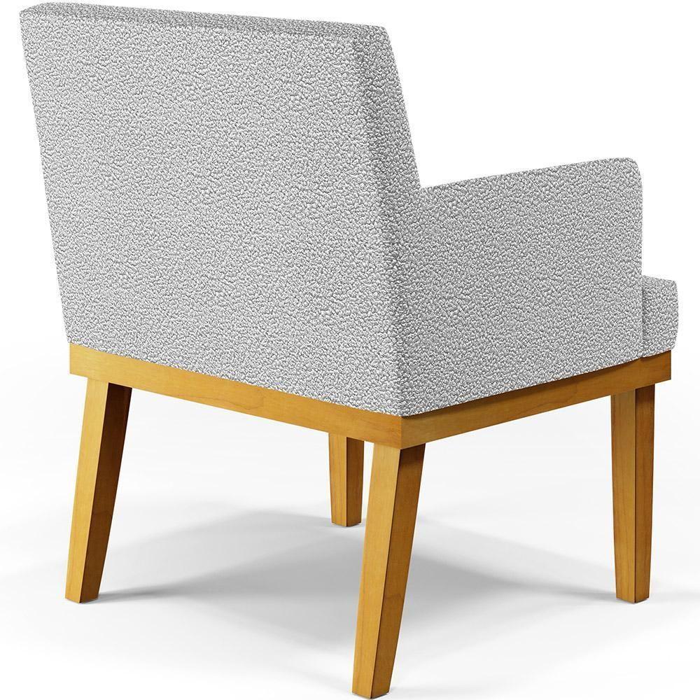 Poltrona Base Mel Beatriz W01 Bouclê Cinza - 3