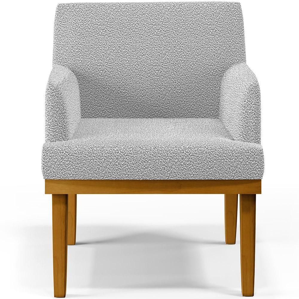 Poltrona Base Mel Beatriz W01 Bouclê Cinza - 6