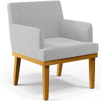 Poltrona Base Mel Beatriz W01 Bouclê Cinza - 1