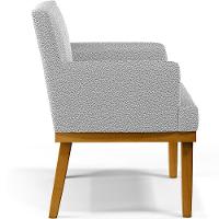 Poltrona Base Mel Beatriz W01 Bouclê Cinza