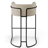 Kit 02 Banquetas Fixa Preto Corano Bege C-26 - 3