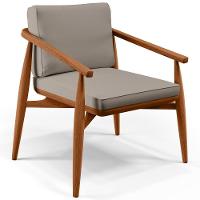 Kit 02 Poltronas Com Cintas De Corano Lavínia B04 Linho Bege - 8