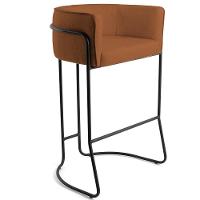 Kit 03 Banquetas Fixa Preto Veludo Telha C-262 - 7