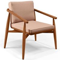 Kit 02 Poltronas Com Cintas De Corano Lavínia B04 Linho Rosê - 8