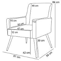 Kit 02 Poltronas Estar Pés Palito Linho Verde Musgo