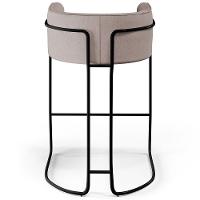 Kit 04 Banquetas Fixa Preto Linho Bege C-107 - 3