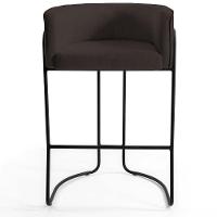 Kit 03 Banquetas Fixa Preto Corano Marrom C-34 - 5