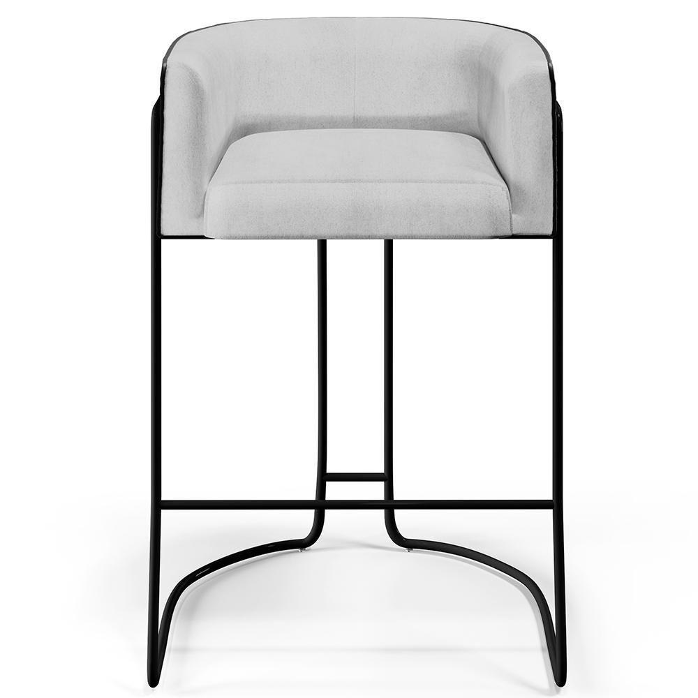 Kit 02 Banquetas Preto Betina D02 Cinza D-315 Preto B-97 - 4