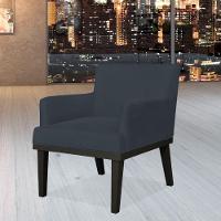Kit 02 Poltronas Beatriz W01 Suede Preto - 7