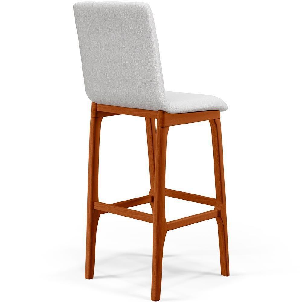 Banqueta Alta Cozinha De Jantar Fixa Zoe B04 Facto Branco - 2