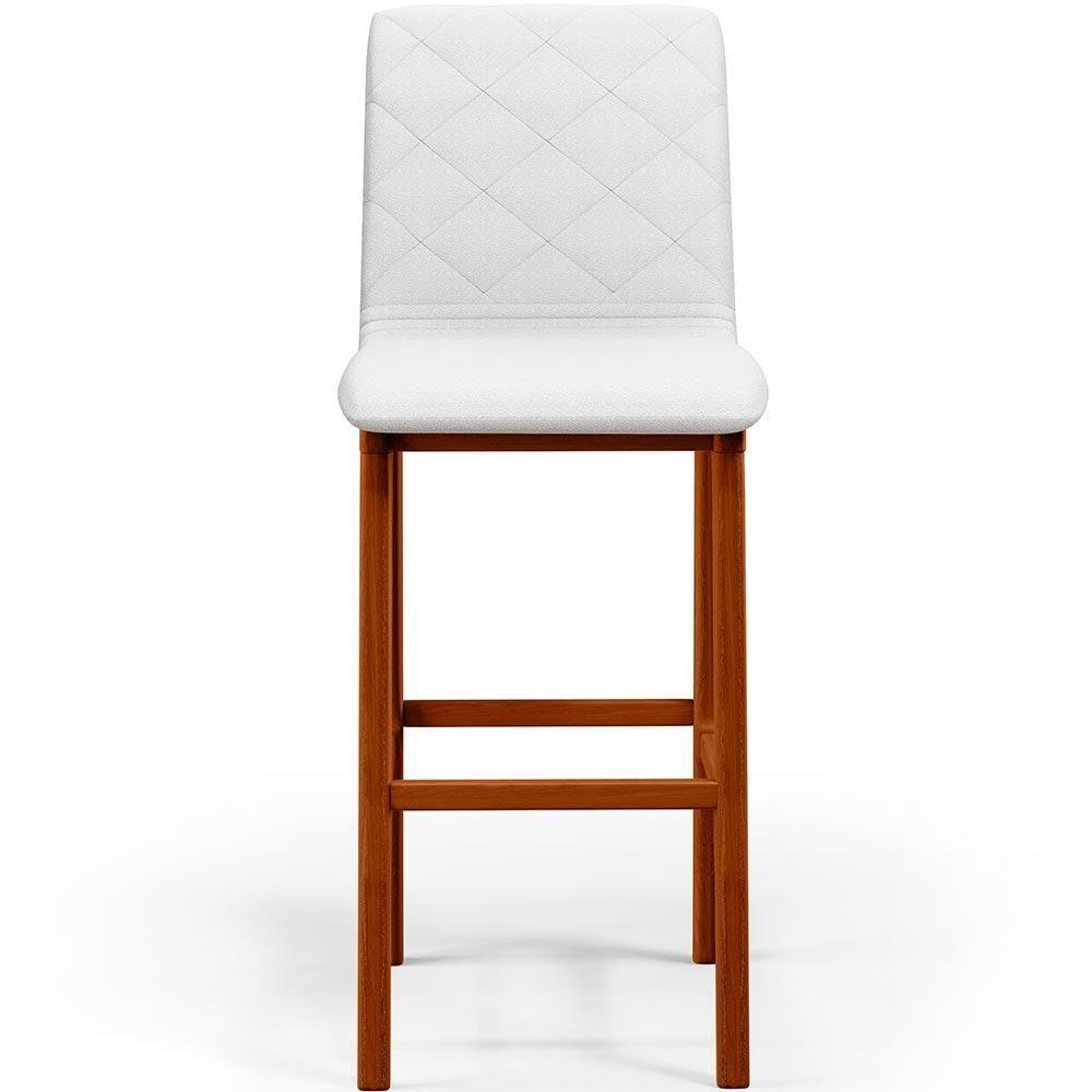 Banqueta Alta Cozinha De Jantar Fixa Zoe B04 Facto Branco - 7