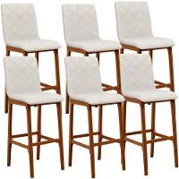 Kit 04 Banquetas Altas Cozinha Zoe B04 Champagne - 1