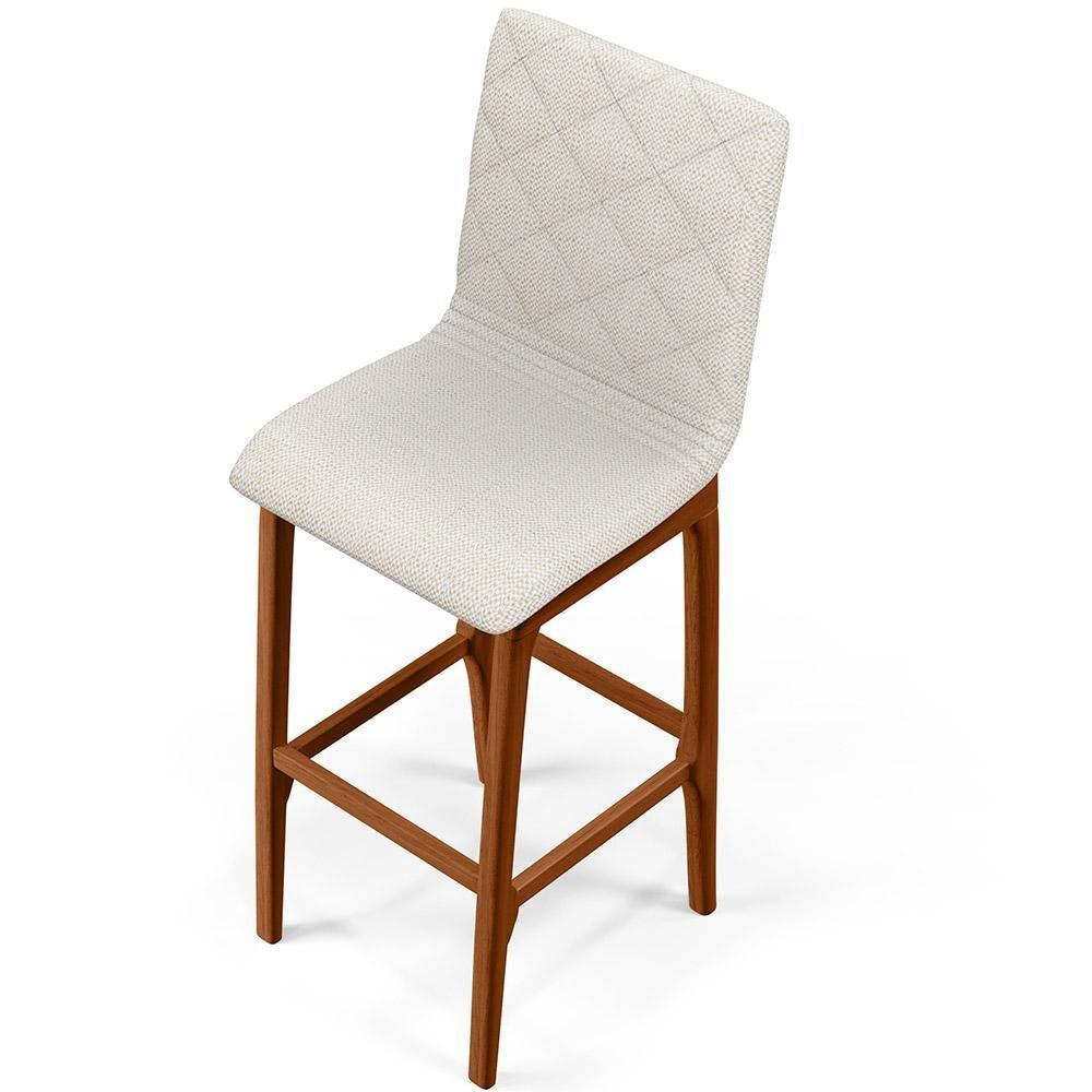 Kit 02 Banquetas Altas Cozinha Zoe B04 Champagne - 3