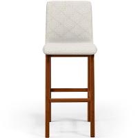 Kit 02 Banquetas Altas Cozinha Zoe B04 Champagne - 5