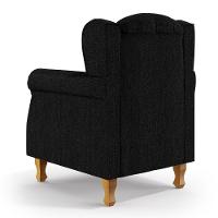 Kit 02 Poltronas Para Sala De Estar Yara P02 Linho Chumbo - 2